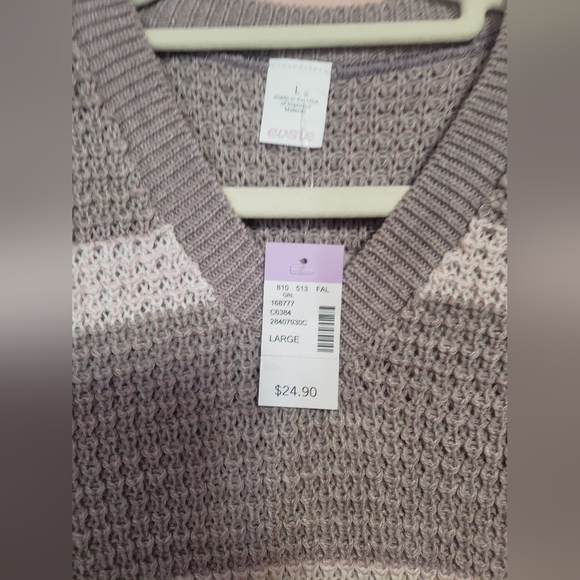 💖 Girls Striped Sweater Vest - Picture 10 of 16